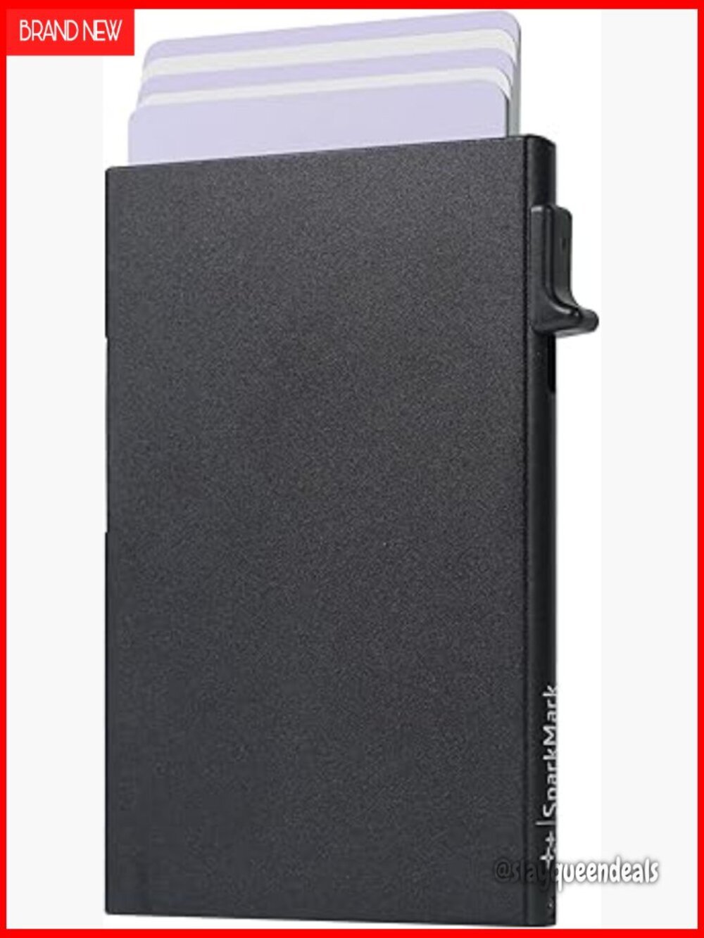 Slim RFID Blocking Metal Wallet Card Holder Minimalist Pop Up